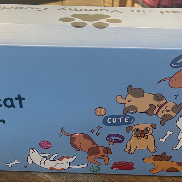 New in box set of treat canisters with wooden crate holder. - Picture 2 of 3